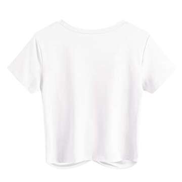 JINKESI Women's Summer Casual Short Sleeve Blouse - Stylish Twisted Tee