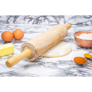 Ebuns Classic 18-inch Rolling Pin for Effortless Baking