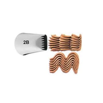 Wilton No. 2B Basketweave Decorating Tip, Multicolor