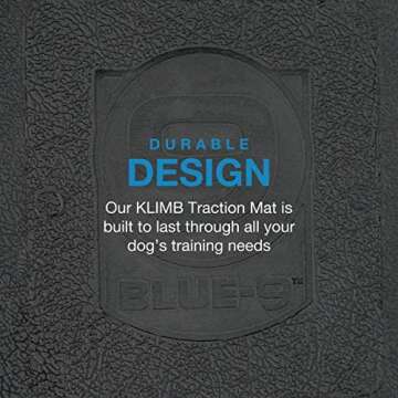 Blue-9 Pet Products KLIMB Traction Mat, Rubber Traction Dog Training Mat for Added Stability