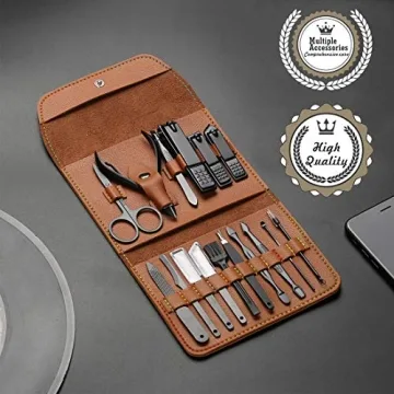 Premium Stainless Steel Manicure Set for Men Women