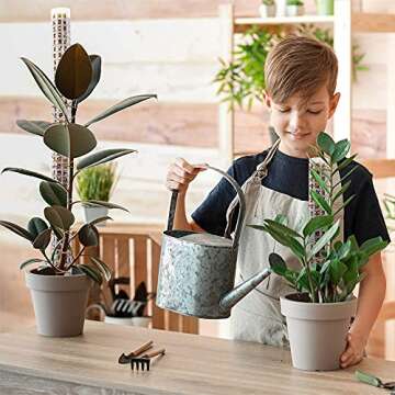 HYYZ Moss Pole,Small Moss Pole Monstera Plant Support,Plastic Moss Pole for Plants Indoor and Climbing Plants-Mighty Plant Support. (2, White)