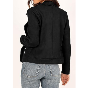 KIRUNDO Lightweight Faux Suede Jacket for Women 2024