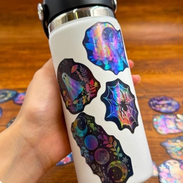 50PCS Holographic Nature Aesthetic Stickers for Crafts