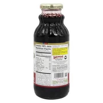 LAKEWOOD Organic Cranberry Juice, 12.5 FZ