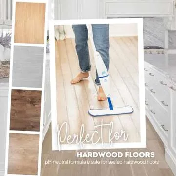 Quick Shine Hardwood Floor Cleaner 64oz | Use in Spray & Vac Mops | Removes Dirt & Scuff Marks | Ready-to-Use, Streak Free, No Rinse | Safer Choice Cleaner |Perfect for Gentle and Effective Cleaning