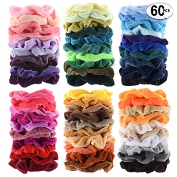 Soft Velvet Hair Scrunchies Pack of 36 Colors
