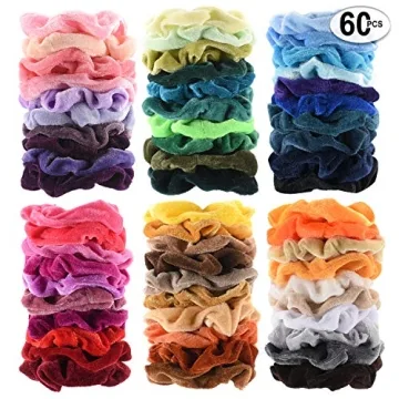 Soft Velvet Hair Scrunchies Pack of 36 Colors