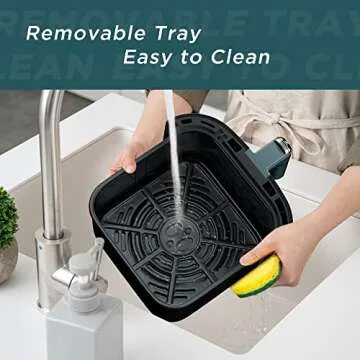 HAUSHOF 5.8 QT Air Fryer with 8 Cooking Presets