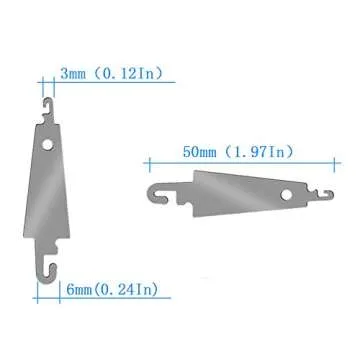 Jofefe 60Pcs Stainless Steel Needle Threader Embroidery Cross Stitch Needle-Threading Tools for Larg...