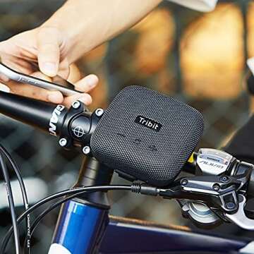 Tribit StormBox Micro Portable Bluetooth Speaker IP67 Waterproof Dustproof Outdoor Bike Speaker