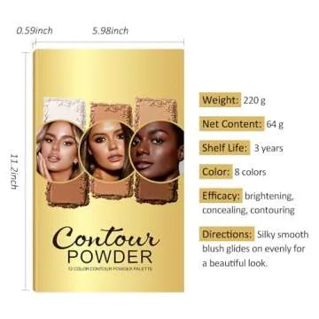 Professional Contour Highlight Palette for All Skin Tones