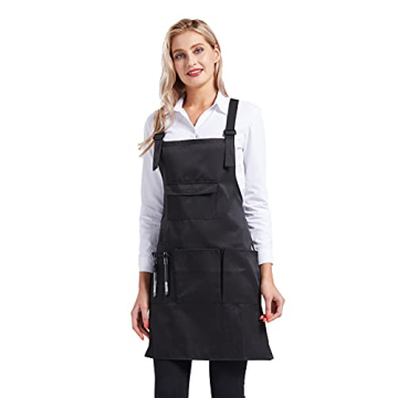 Nanxson Adjustable Professional Bib Apron with Pockets
