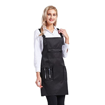 Nanxson Adjustable Professional Bib Apron with Pockets