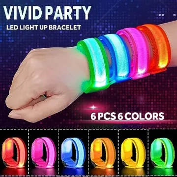 Vibrant LED Light Up Bracelets for Kids and Adults