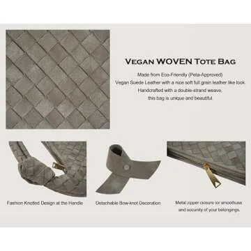 Stylish Suede Woven Handbag for Every Occasion