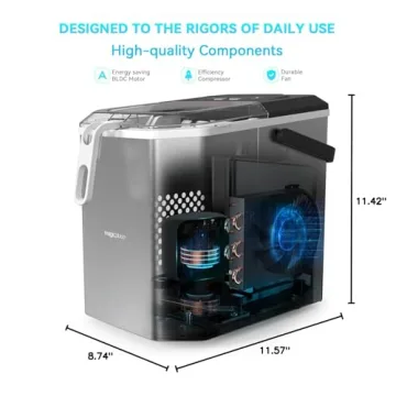 Fast MagicPlux Ice Maker - 9 Cubes in 6 Mins
