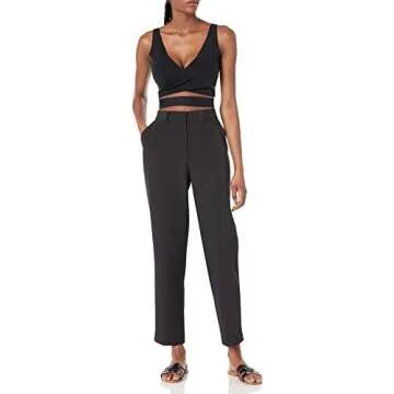 Buy The Drop Women's Abby Flat Front Pant - Stylish Fit