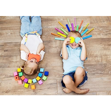 Lovevery Block Set | 70 Pieces, Solid Wood, 20+ Activities