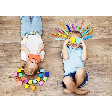 Lovevery Block Set | 70 Pieces, Solid Wood, 20+ Activities