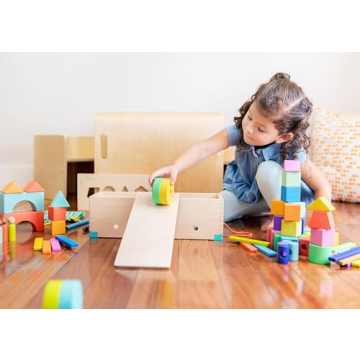 Lovevery Block Set | 70 Pieces, Solid Wood, 20+ Activities