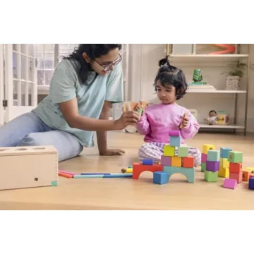 Lovevery Block Set | 70 Pieces, Solid Wood, 20+ Activities