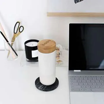 Soma Insulated Ceramic Mug with Bamboo Lid 12oz