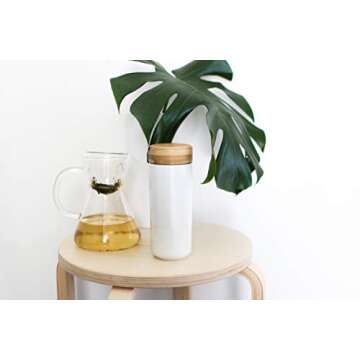 Soma Insulated Ceramic Mug with Bamboo Lid 12oz