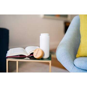 Soma Insulated Ceramic Mug with Bamboo Lid 12oz