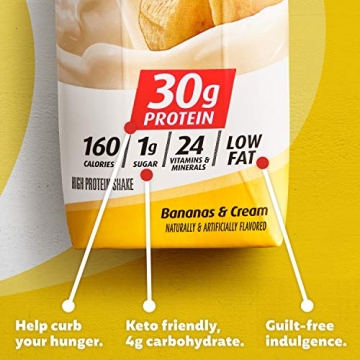 Premier Protein Shake Bananas & Cream 30g Protein 4 Pack