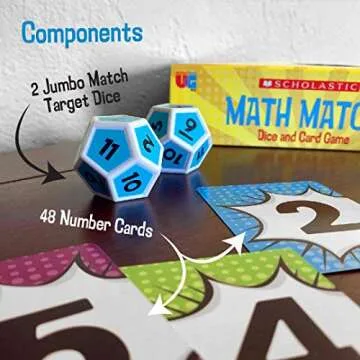 University Games Scholastic Math Match Dice Game for Kids