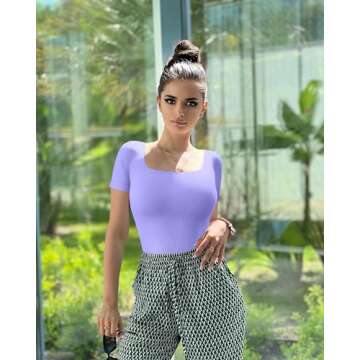 OQQ Women's Ribbed Bodysuits for Everyday Elegance