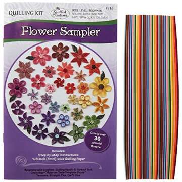Quilling Kit, Flower Sampler