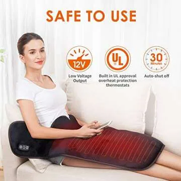 Snailax Heating Pad for Neck and Shoulders, Fast Heat with Massage