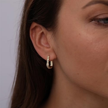 Amicon Gold Hoop Earrings for Women - Trendy & Hypoallergenic