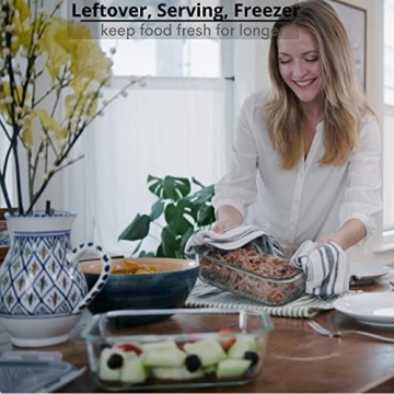 Razab 10 Cups Glass Food Storage Containers - BPA Free