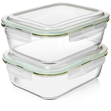 Razab 10 Cups Glass Food Storage Containers - BPA Free