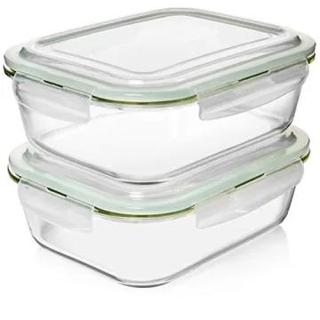 Razab 10 Cups Glass Food Storage Containers - BPA Free