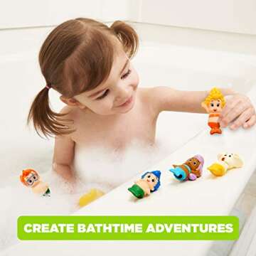 Nickelodeon Bubble Guppies Finger Puppets - Party Favors, Educational, Bath Toys