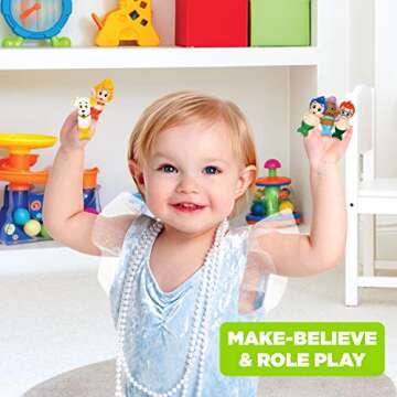 Nickelodeon Bubble Guppies Finger Puppets - Party Favors, Educational, Bath Toys