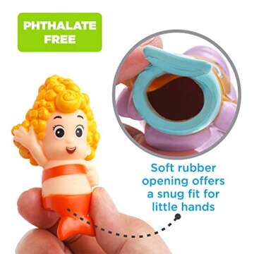 Nickelodeon Bubble Guppies Finger Puppets - Party Favors, Educational, Bath Toys