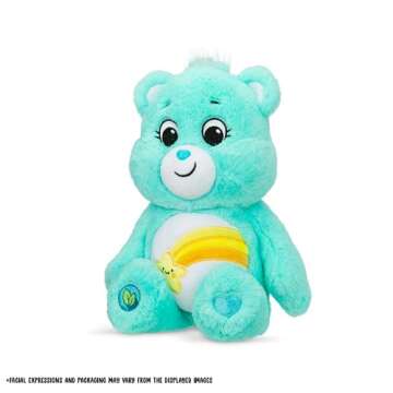 Care Bears 14' Wish Bear Plushie - Medium Size - Sky Blue Plush for Ages 4+ – Perfect Stuffed Anim...