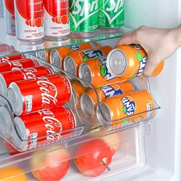Puricon 2 Pack Can Drink Dispenser for Refrigerator