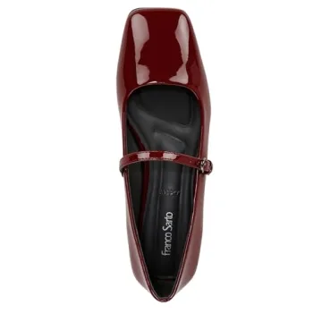 Stylish Gothic Red Mary Jane Flats for Women