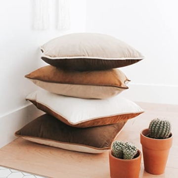 Luxurious Velvet Pillow Covers Set of 4 for Home Decor