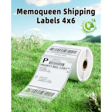 4x6 Thermal Labels, 500PCS 4"x6" Shipping Labels Roll, 4x6 Labels Paper Compatible with Rollo, MUNBYN, Zebra, IDPRT, Nelko, POLONO Thermal Printers, Strong Adhesive, Use for Postage Adhesive Labels