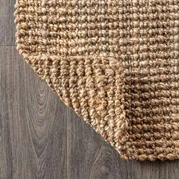 JONATHAN Y NRF102A-8 Pata Hand Woven Chunky Jute Natural 8 ft. x 10 ft. Area Rug Bohemian, Transitional, Rustic, Perfect for Home, Living Room, Kitchen, Bedroom