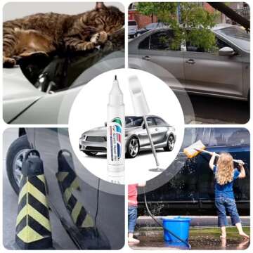 Touch Up Paint for Cars,Car Paint Scratch Repair Pen Car Paint Touch Up Pen Car Scratch Remover Quick and Easy Fix Auto Paint Chip Repair Auto Touch Up Paint for Scratch Repair Various Cars (Black)