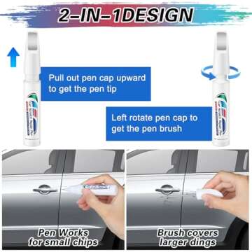 Touch Up Paint for Cars,Car Paint Scratch Repair Pen Car Paint Touch Up Pen Car Scratch Remover Quick and Easy Fix Auto Paint Chip Repair Auto Touch Up Paint for Scratch Repair Various Cars (Black)