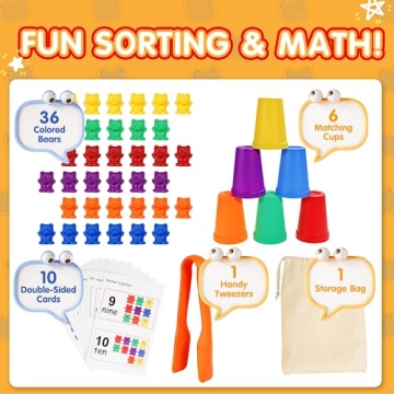 BMAG Rainbow Counting Bears Set for Young Learners